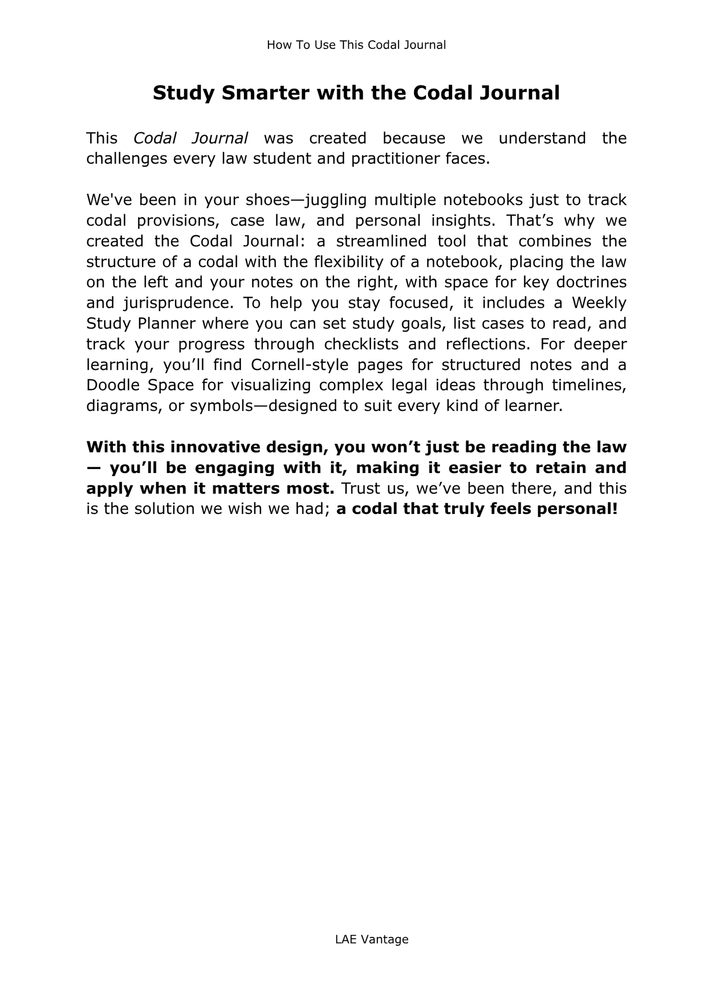 Revised Penal Code BOOK ONE Codal Journal