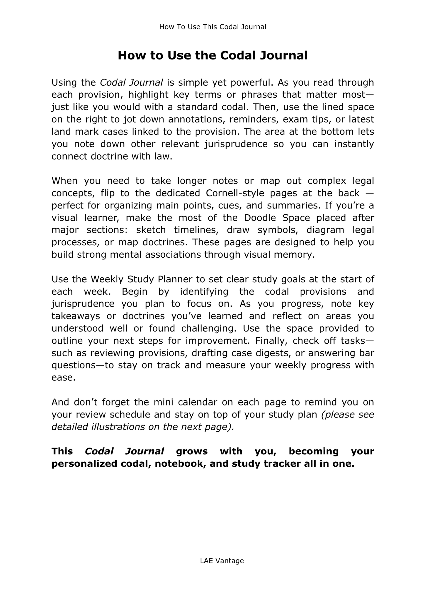 Revised Penal Code BOOK ONE Codal Journal